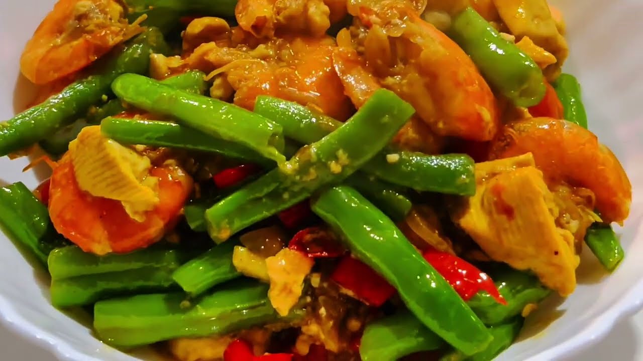 Menu Sederhana , Tumis Buncis Udang Gurih dan Lezat | Praktis untuk sehari - hari 