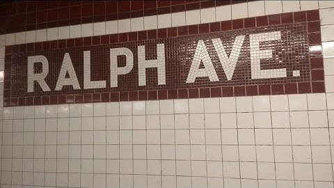 IND Fulton Street Line|(A) Exp (C) Lcl Trains Action at Ralph Avenue (R46 & R179)