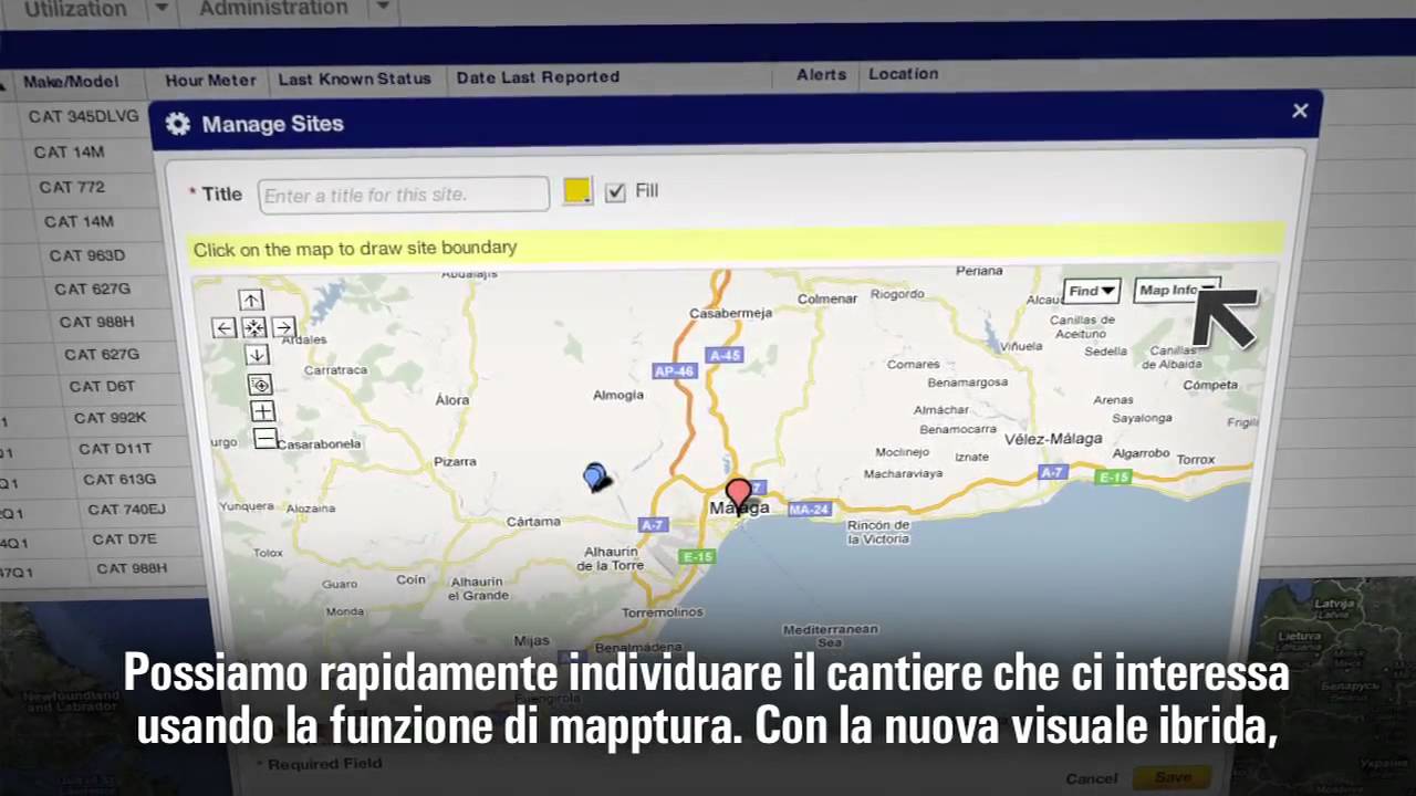 caterpillar stock price Cat® Product Link™| Site Boundaries (Italian Subtitles)