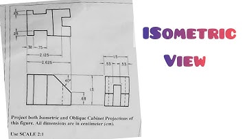 Conversion from Orthographic to Isometric projection in | TECHNICAL DRAWING | ENGINEERING DRAWING