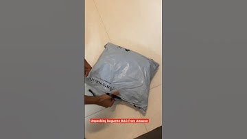 Unpacking bag from Amazon #baguette #unboxing #unpacking #amazon #bag #slingbag