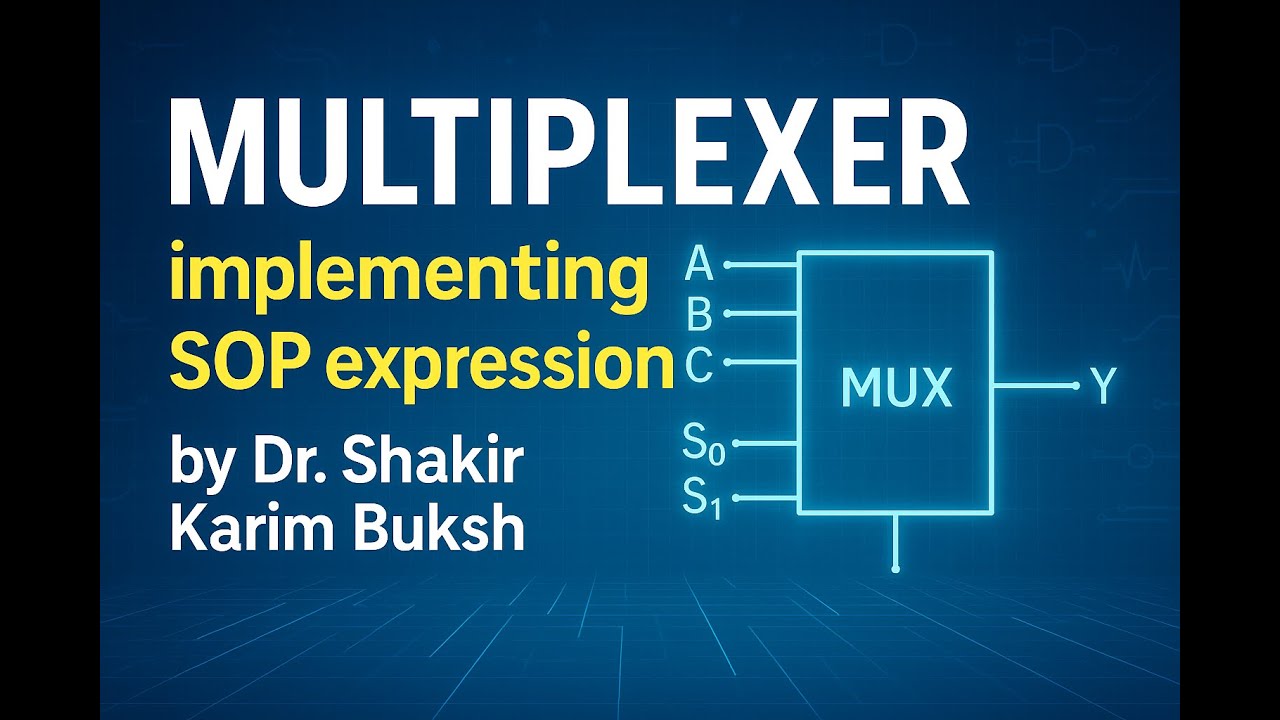Multiplexer Expression Multiplexer ... implementing SOP expressions digitally - YouTube