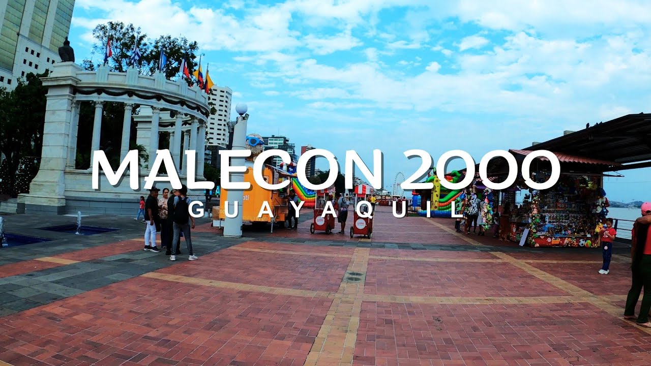 MALECON 2000 en 4K - Centro de GUAYAQUIL (MALECON 2000 in 4K – Heart of Guayaquil)