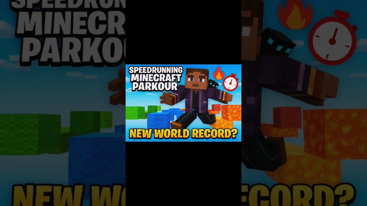 "Speedrunning Minecraft Parkour – New World Record?"