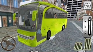 Mountain snow transport bus driving and transportation game - Android GamePlay screenshot 2