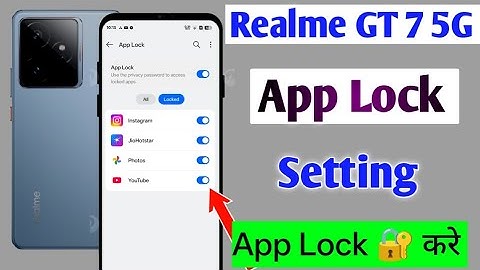 Realme GT 7 5G App Lock Setting/Realme gt 7 me app me lock kaise lagaye/AppLock kare realme phone me
