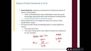 ADMN 502 Chapter 11 Part 3 Cash Dividends, Stock Dividends, and Stock Splits