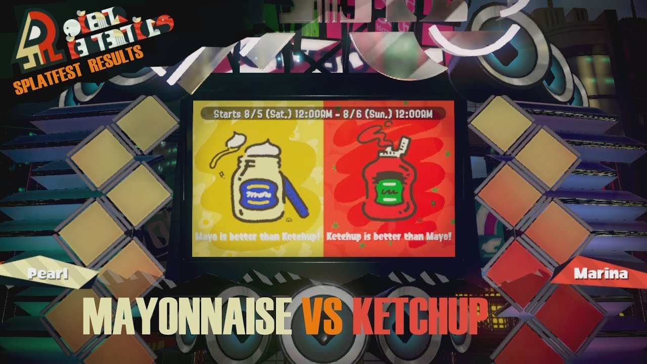 Splatoon 2 Mayonnaise vs Ketchup Splatfest Results YouTube