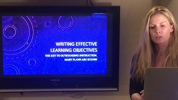 Writing Effective Learning Objectives