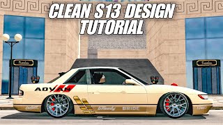 Nissan Silvia S13 Clean Livery Tutorial | Easy Design | Car Parking Multiplayer