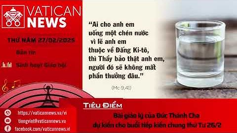 Sứ điệp Mùa Chay 2025 của Đức Thánh Cha - Chúng ta hãy cùng nhau bước đi trong hy vọng