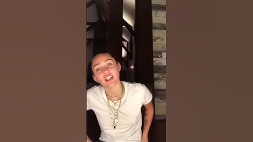 Thumbnail of miley singing “wrecking ball” acapella