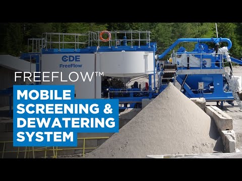 FreeFlow Mobile Screening Dewatering System CDE Products