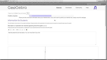 Embedding Dynamic Geogebra Constructions