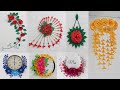 17 Best collection paper flower wall hanging craft ideas
