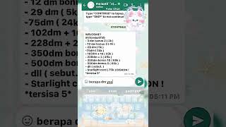 POV ISI DIAMOND MLBB || inspirasi : aliacans || pov fakechat whatsmock #whatsmock #fyp #4u screenshot 1