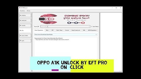 EFT Dongle Update v4.0.2,support to Factory Reset forOppo/Realme/Reno devices: META Mode | A1k Reset