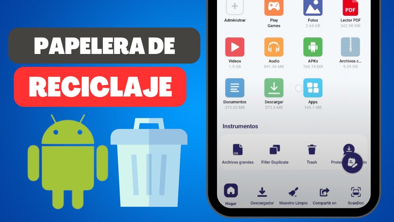 Cómo encontrar la Papelera de Reciclaje en un teléfono Android (Truco