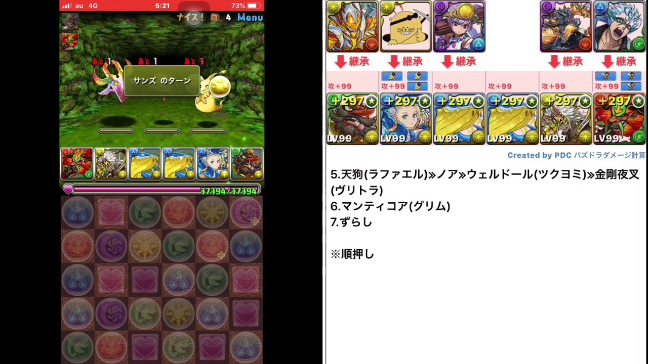 パズドラ 協力 進化ラッシュ C見学編成 Youtube