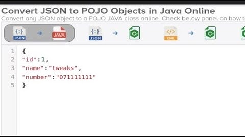 How to convert json to java class