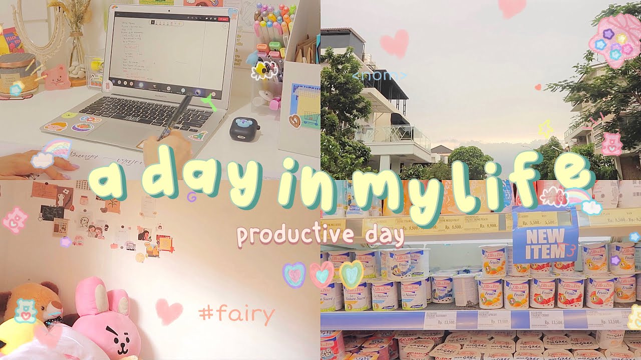 productive day in my life ☻ : grocery shopping, online school, etc.