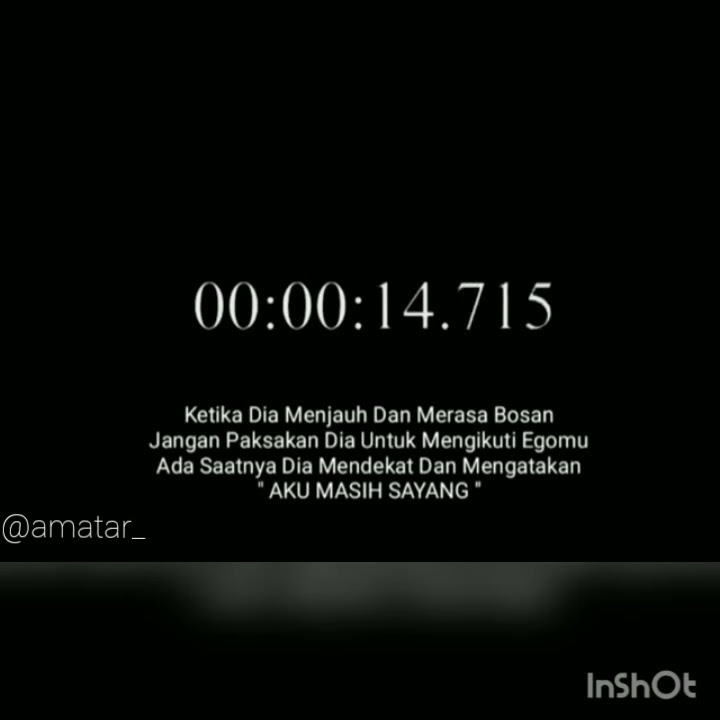 Literasi status WA 30 detik | aku sayang kamu