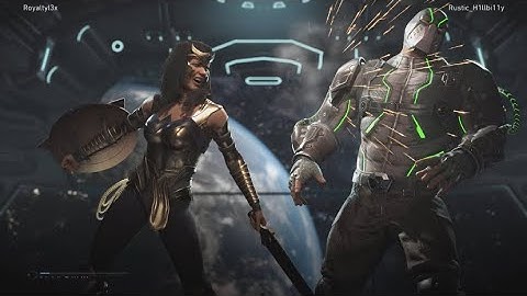 Injustice 2 Wonder woman vs Bane