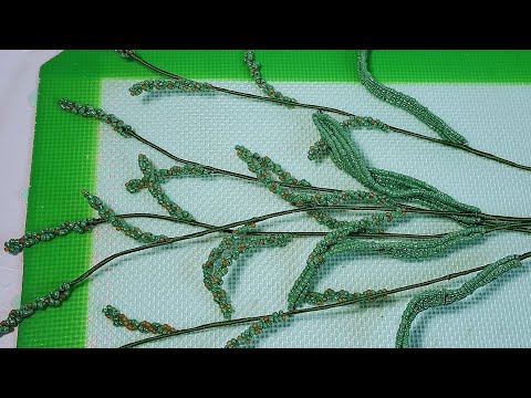 Паспалум/Даллис-трава из бисера MK от Koshka2015 - цветы из бисера, бисероплетение paspalum
