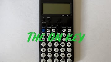 How To Turn On The New Casio fx-83GT CW Casio Scientific Calculator (Power Key).