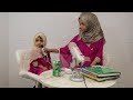 Better quality maryam is reviewing few surah with her baby sister fatima 2 yrs