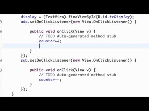Android Application Development Tutorial   10   Using setText method for our button