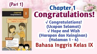 BAHASA INGGRIS KELAS 9 - CONGRATULATIONS, HOPE, AND WISH - CHAPTER 1 CONGRATULATIONS - HALAMAN 1 - 4
