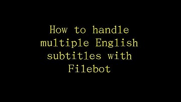 Filebot and forced subs