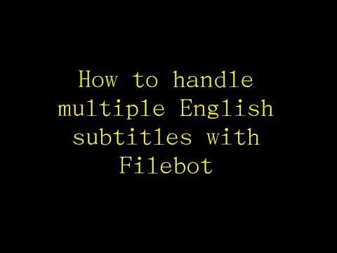 Filebot and forced subs