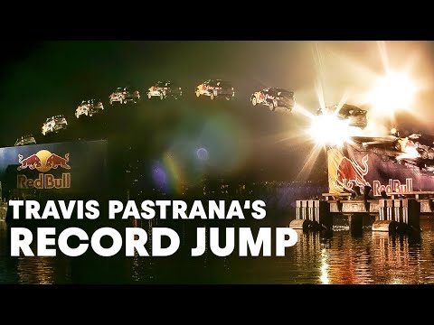 Travis Pastrana jumps 269 feet in rally car!  (HD!)