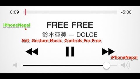 How To Get Gesture Music Controls For Free (Cydia Tweak) On iOS 7 For iPhone5s/5/4s/iPad/iPod Touch
