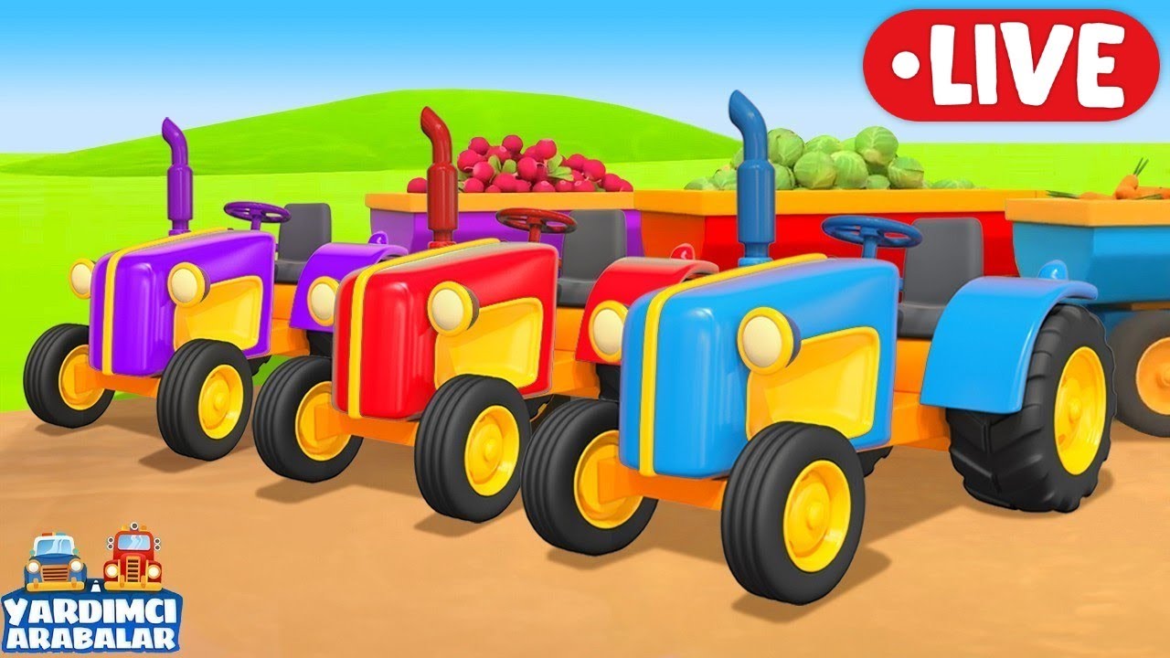 🚜 Çocuklar için Çizgi Film - Yardımcı Arabalar! 🚜 Özel Bölümleri İzle!