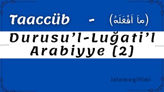 Taaccüb Fiili | Durusu’l-Luğati’l-Arabiyye 2. Cilt 9. Ders  | Medine Arapça Hazırlık