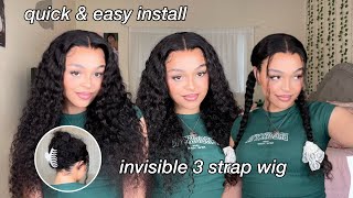 GLUELESS INVISI STRAPS 360 LACE FRONTAL Quick and Easy Install | Ashimary Hair