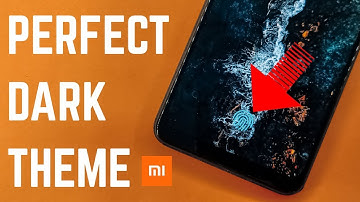 Perfect Dark Miui 10 Theme For September 2019 | In Display Fingerprint Sensor