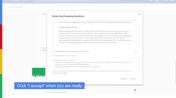 Accepting the G Suite DPA and entering your DPO and or EU Representative details   YouTube