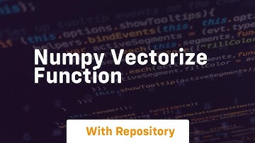 numpy vectorize function