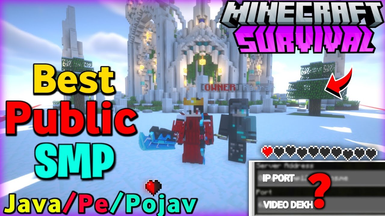 🍄 Brand New Public Survival Smp Server For Minecraft 🧁 | Java/Pe/Pojav ...
