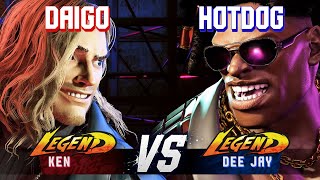 SF6 ▰ DAIGO (Ken) vs HOTDOG29 (Dee Jay) ▰ High Level Gameplay