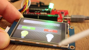 Nextion push button example with Arduino