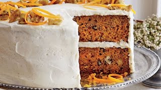 This recipe combines buttermilk, grated carrots, chopped pecans,
shredded coconut, and crushed pineapple for a rich, moist cake. get
the recipe: https://goo....