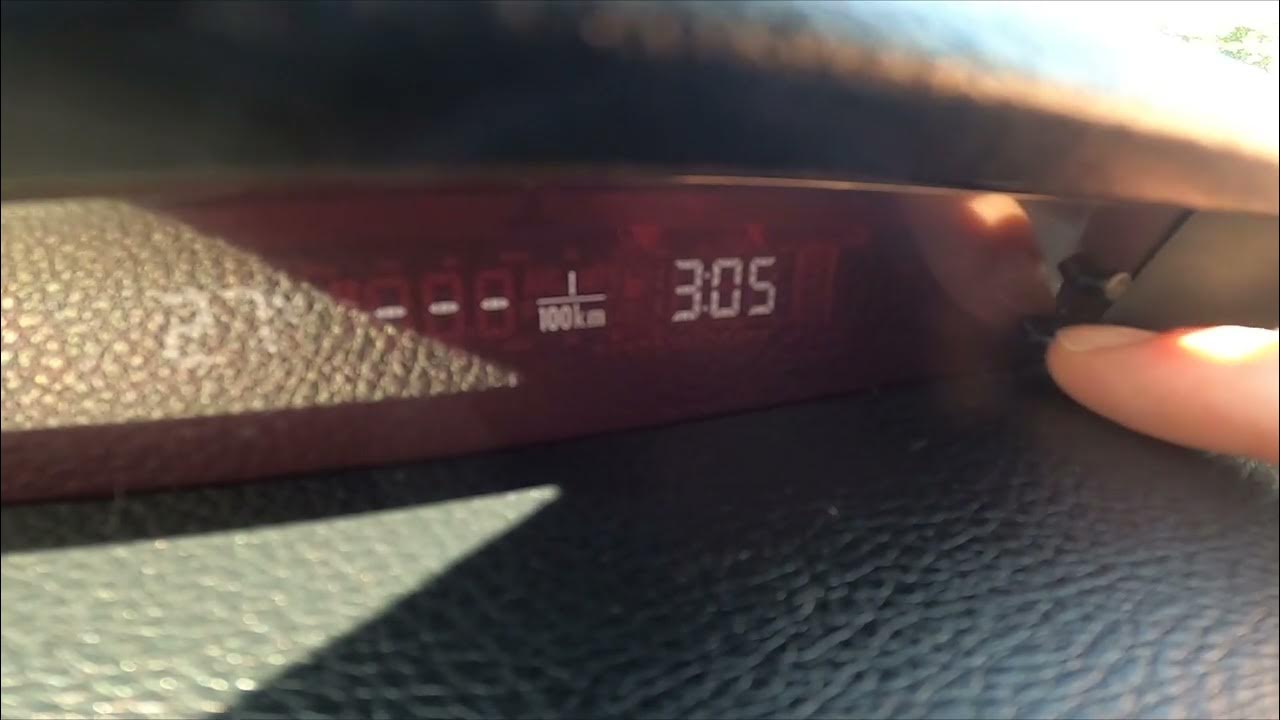 How to Change System Time on Dashboard in Subaru Legacy V ( 2009 2015