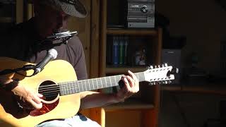 Take Me Home, Country Roads - John Denver (cover: harmonica/12 string) chords