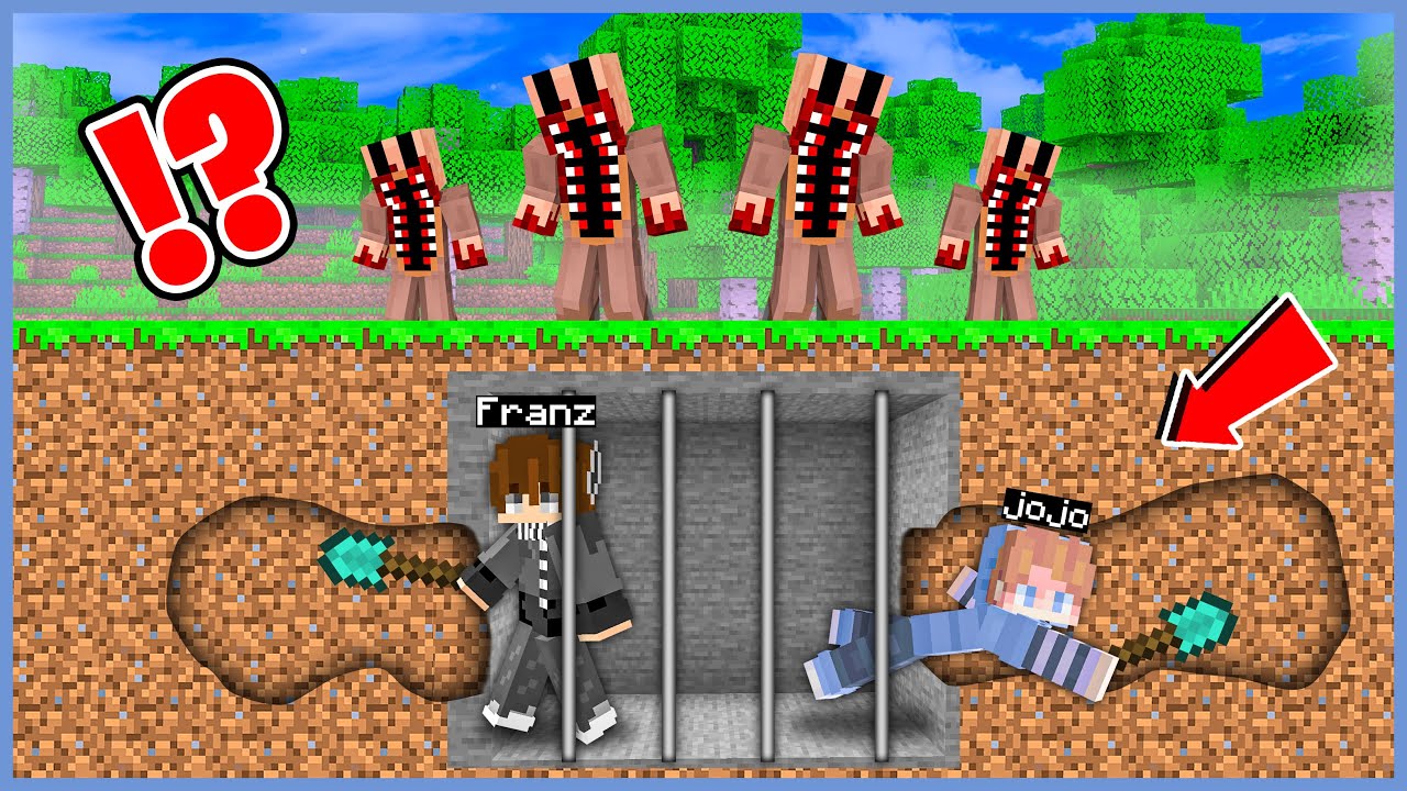 JOJO & FRANZ KABUR DARI PENJARA VILLAGER GILA di MINECRAFT