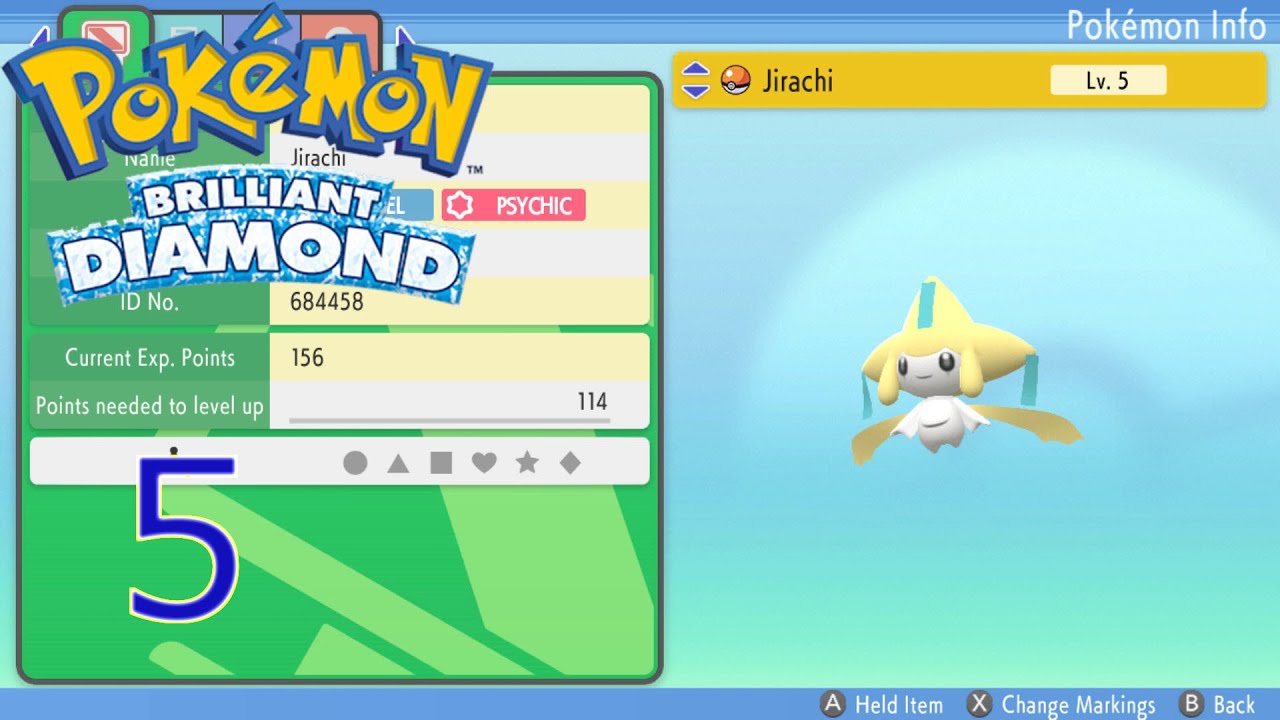 Jirachi! Pokemon Brilliant Diamond 1 YouTube